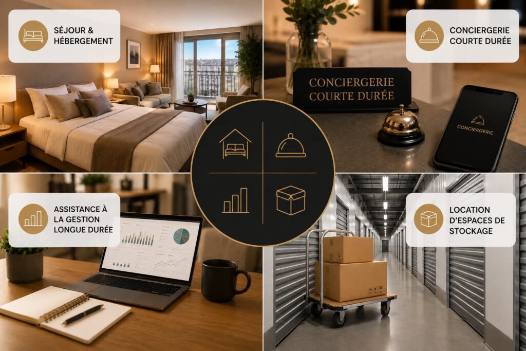 Services proposés par la conciergerie Peace & Lodge à Belfort